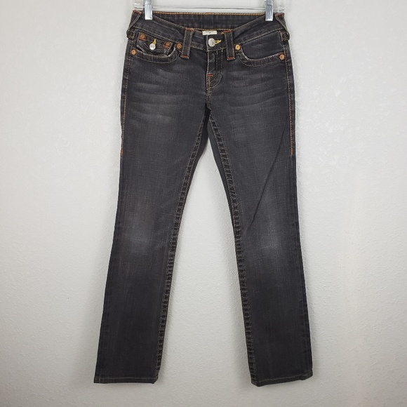 True Religion Denim - True Religion sz 26 billy straight leg jeans flap